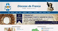 Desktop Screenshot of diocesefranca.org.br